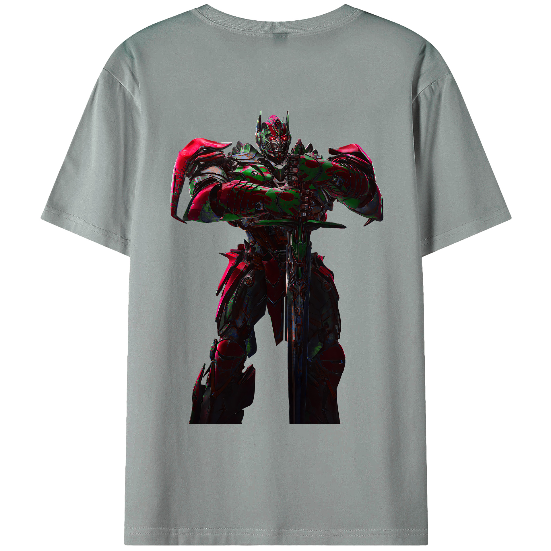 （画像用） Transformers トランスフォーマー 綿100％ メンズ半袖Tシャツ（バックプリント） 通気性